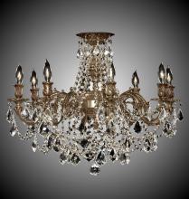 American Brass & Crystal FM9204-A-01G - Eight Light Flush Mount